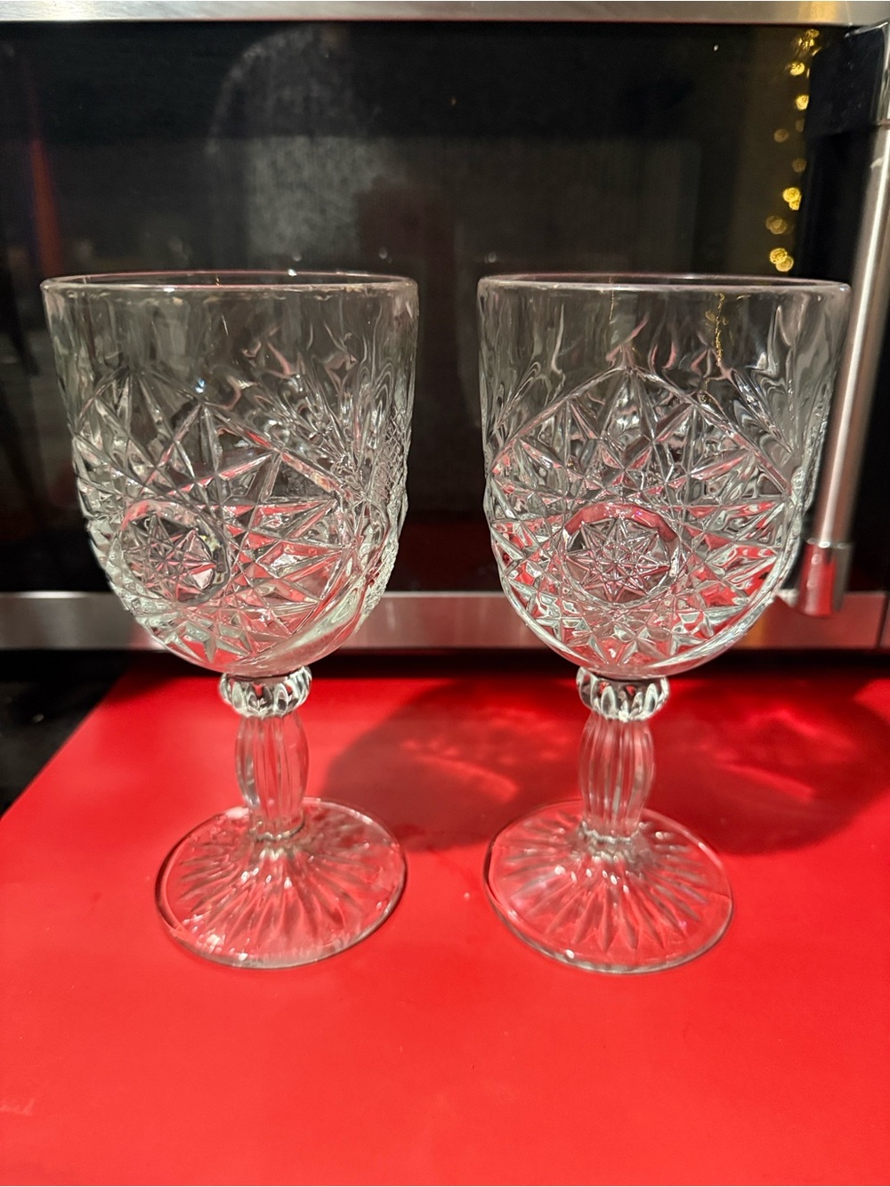 Libby Crystal-Goblet Wine Glasses - Set of 2